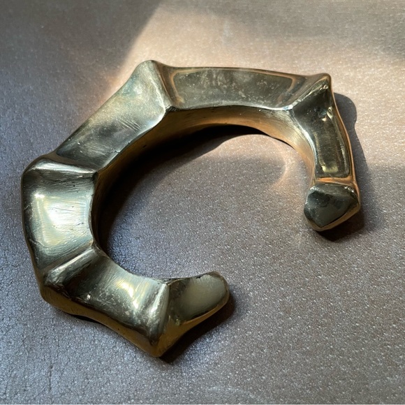 Ulla Johnson Jewelry - Ulla Johnson brass cuff gold statement bracelet bangle boho chunky sculptural